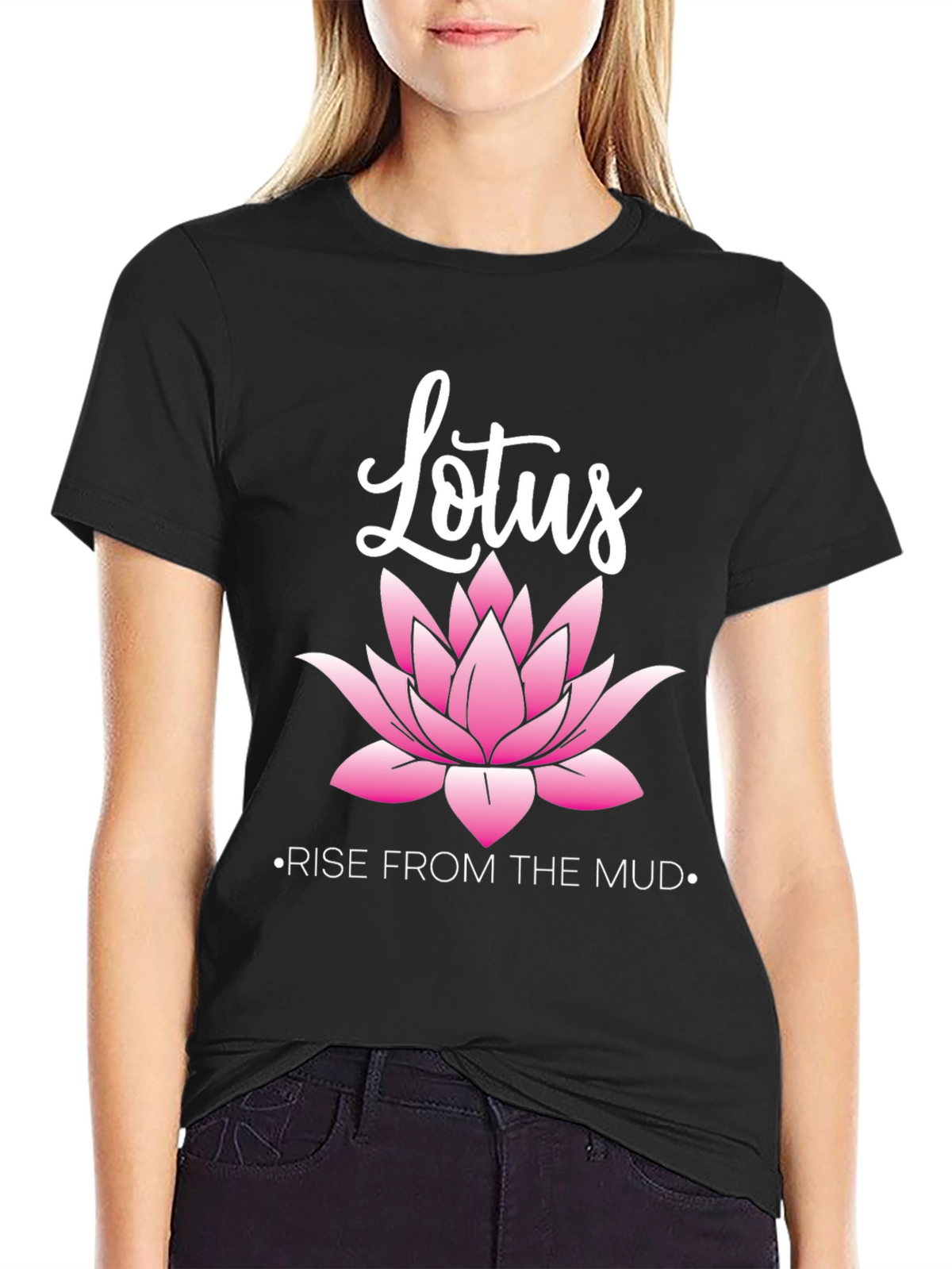 Lotus Rise T-Shirt - Inspirational Graphic Tee