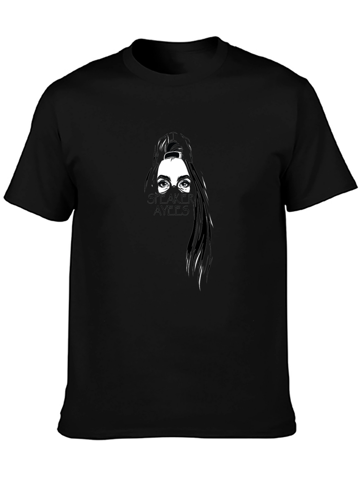 Speaker Ayees Graphic T-Shirt - Black