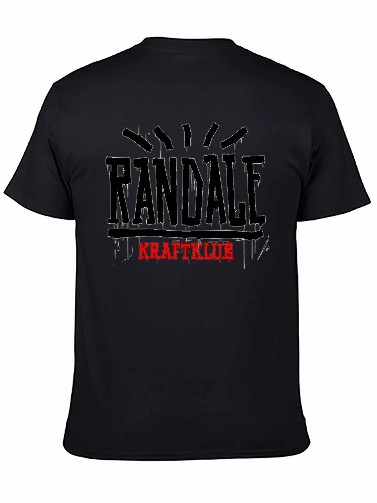 Randale Kraftklub T-Shirt Black Graphic Tee