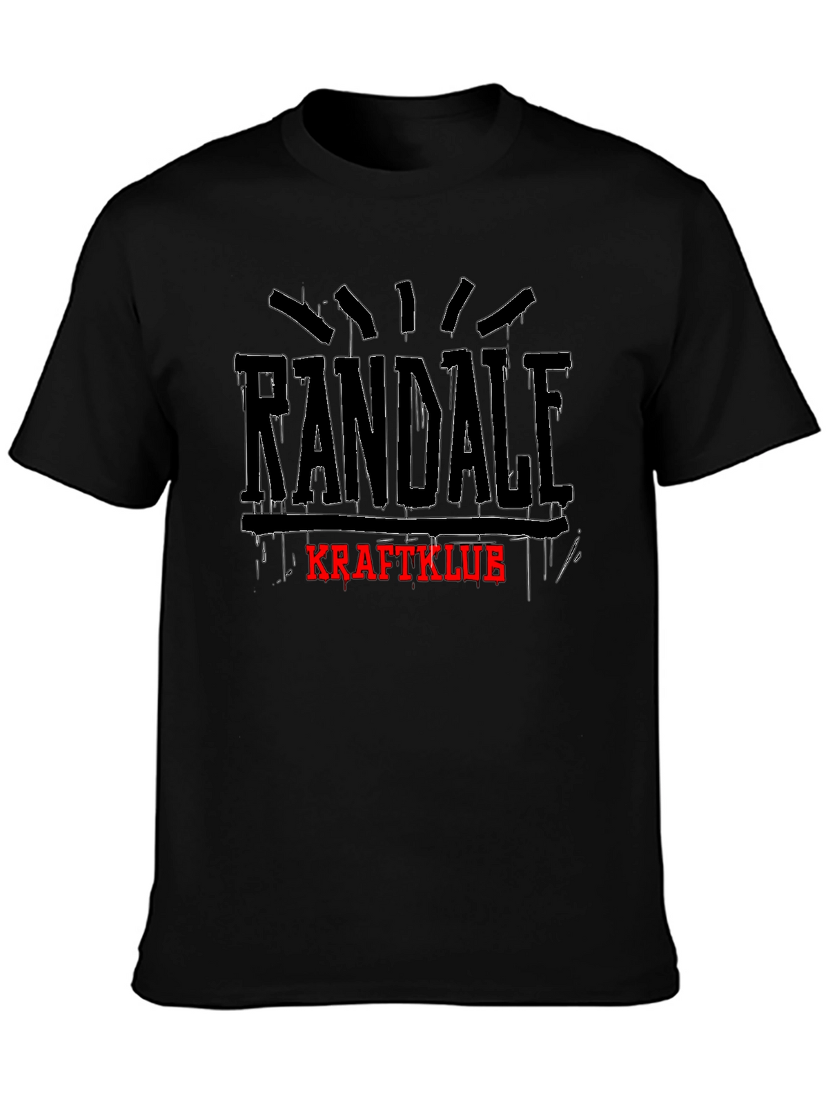 Randale Kraftklub T-Shirt Black Graphic Tee