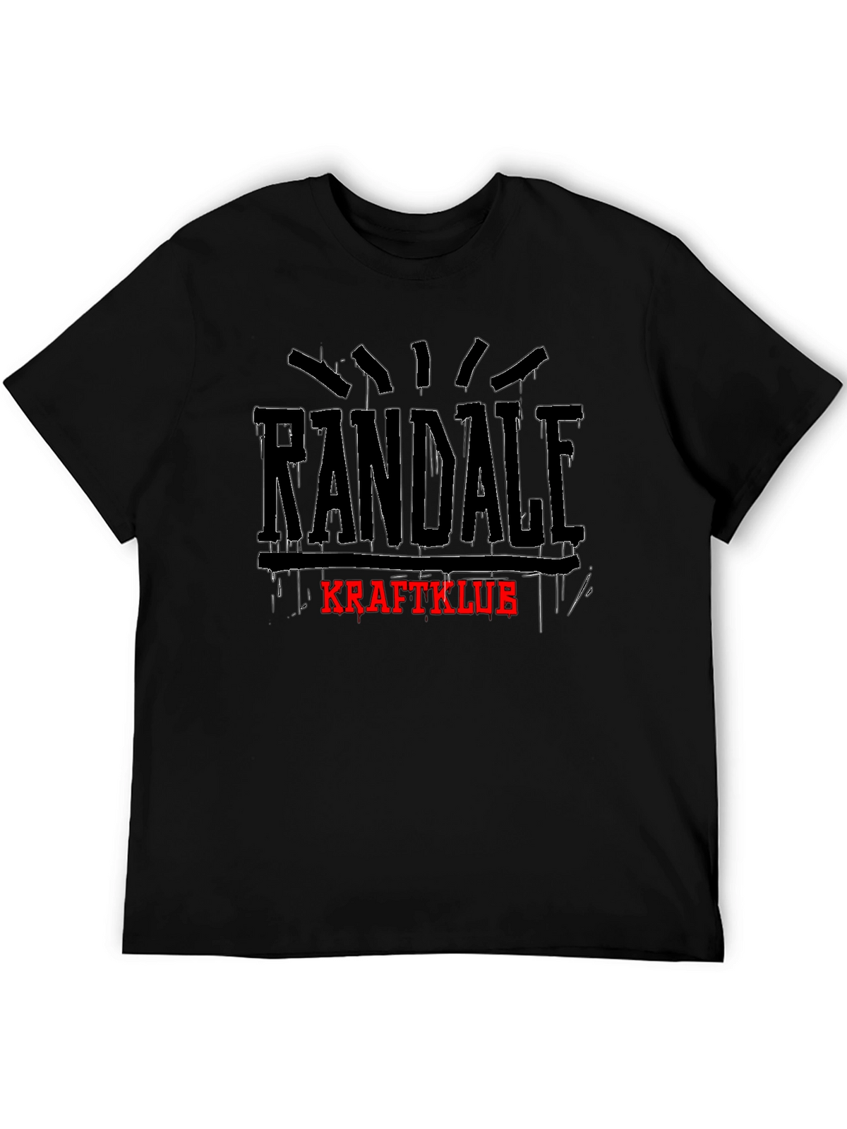 Randale Kraftklub T-Shirt Black Graphic Tee