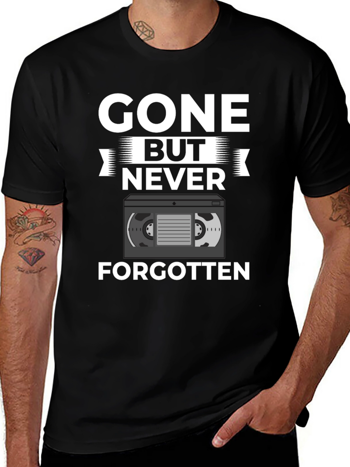 Gone But Never Forgotten VHS Tape T-Shirt