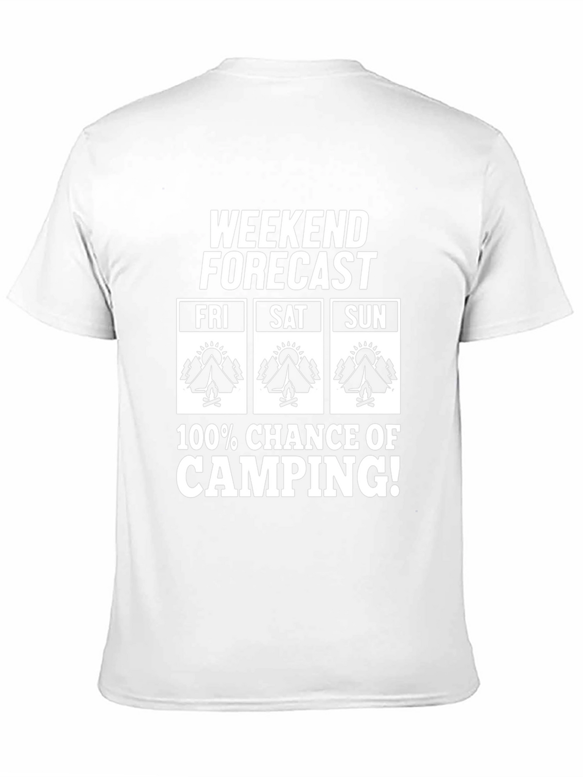 Weekend Camping Forecast Graphic Tee
