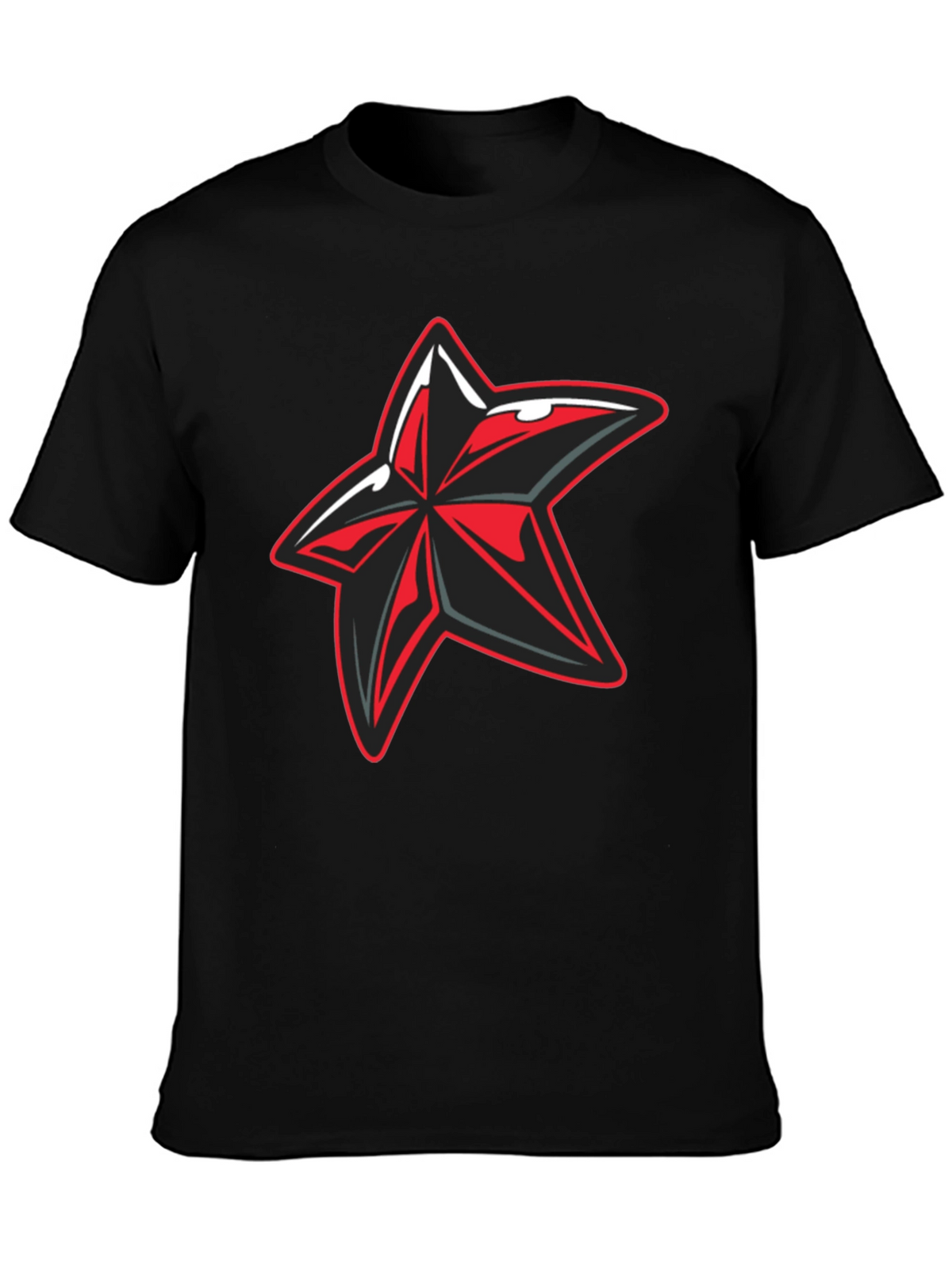 Edgy Graphic Star T-Shirt