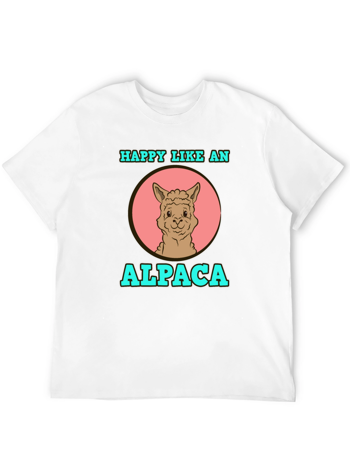 Happy Like an Alpaca Graphic T-Shirt