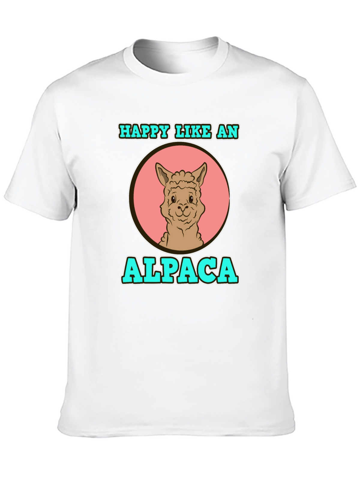 Happy Like an Alpaca Graphic T-Shirt