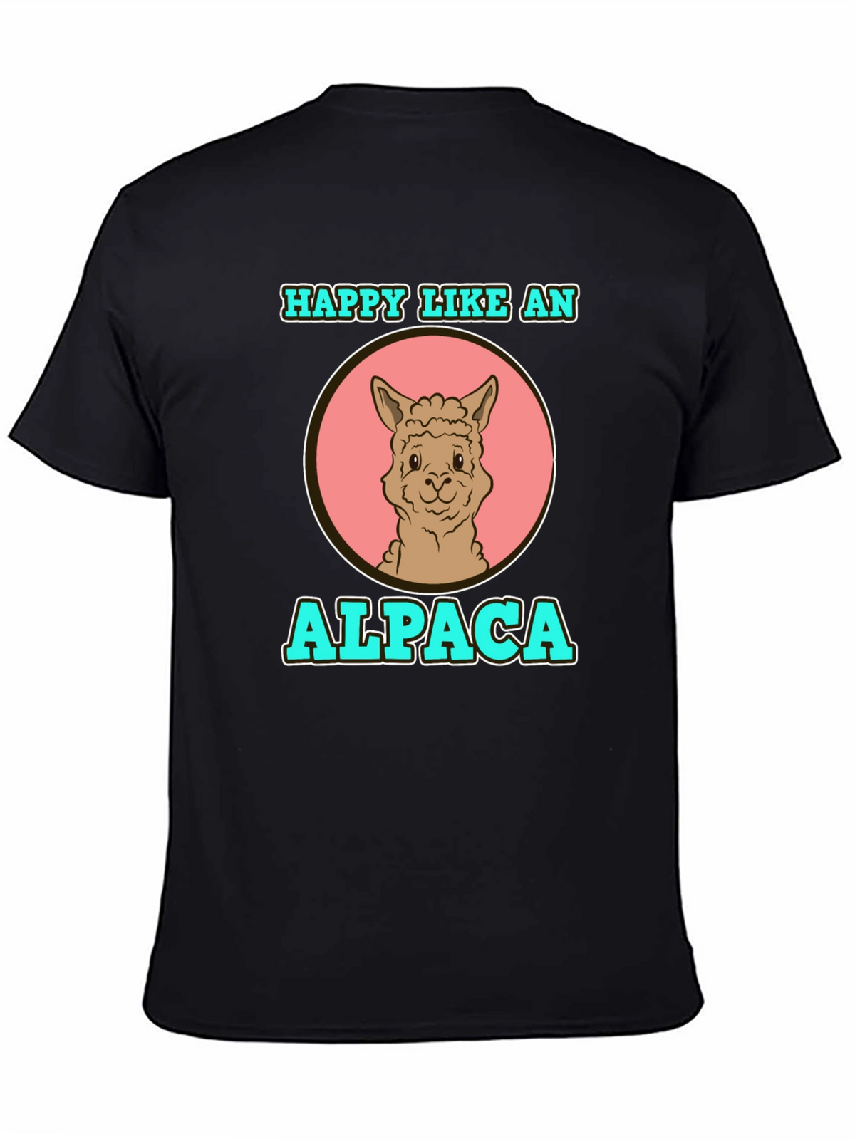 Happy Like an Alpaca Graphic T-Shirt