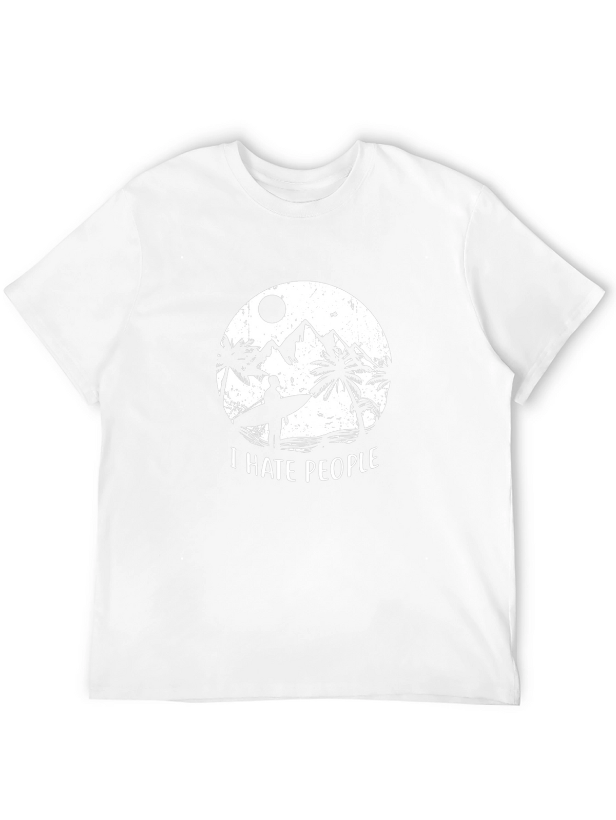 I Hate People Graphic T-Shirt - Beach Vibes