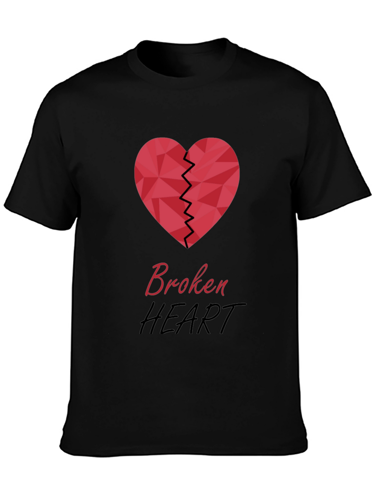 Broken Heart Graphic T-Shirt - Stylish & Trendy