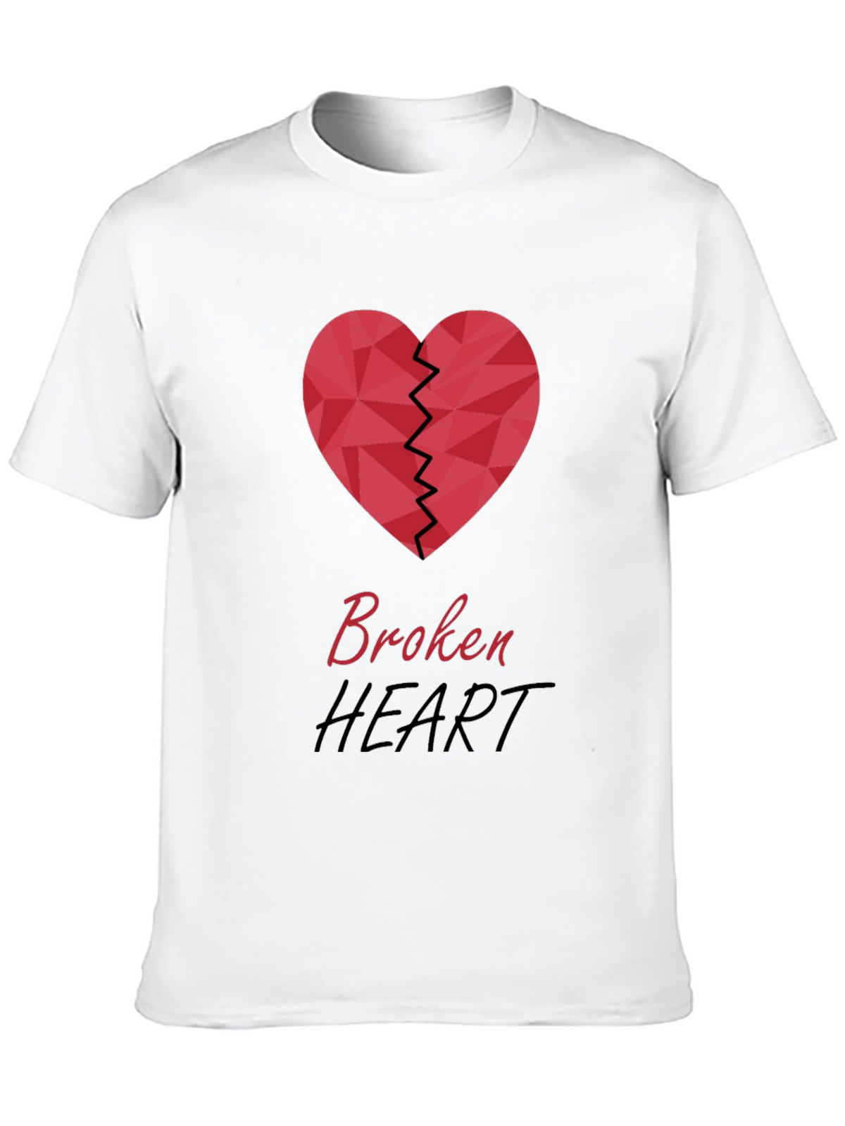 Broken Heart Graphic T-Shirt - Stylish & Trendy