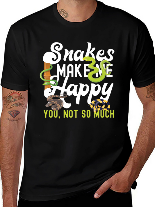 Snakes Make Me Happy T-Shirt