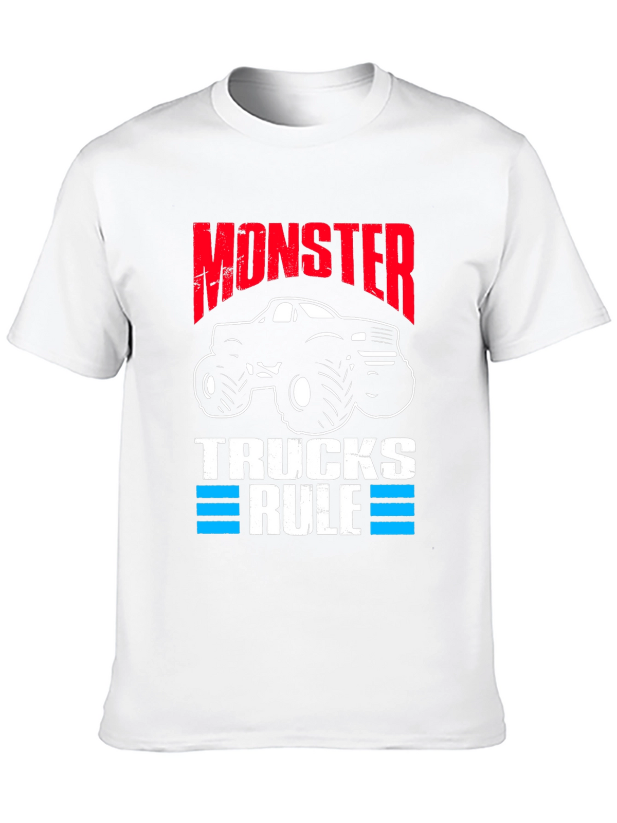 Monster Trucks Rule Black Graphic Tee