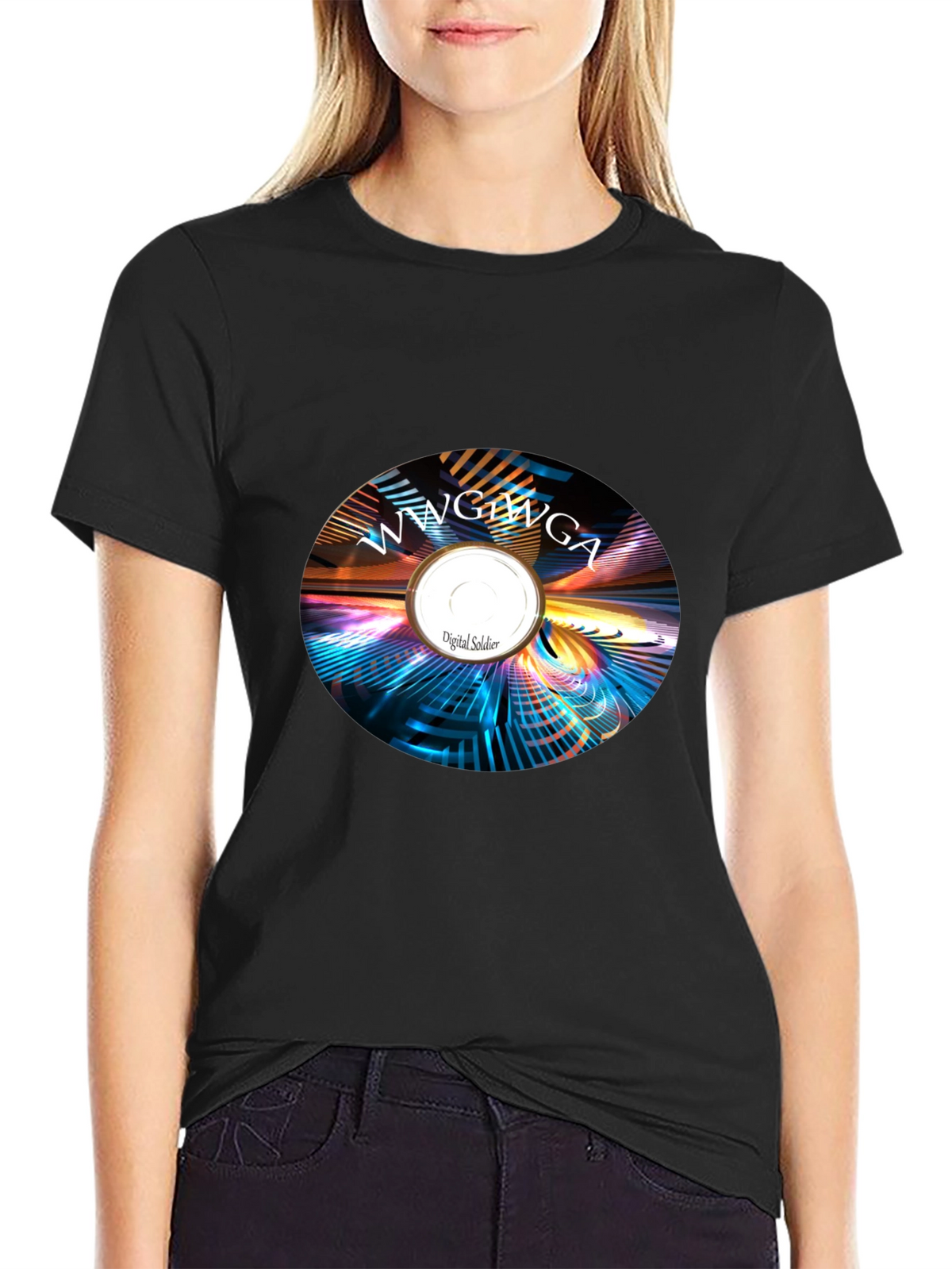 Abstract Digital Soldier Graphic Tee