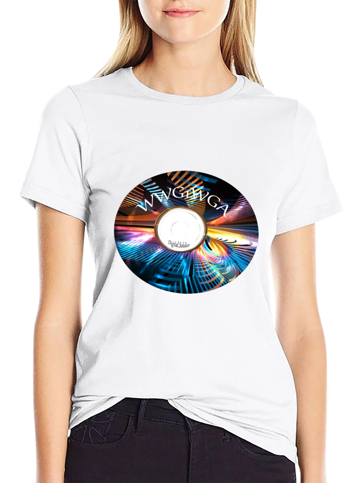 Abstract Digital Soldier Graphic Tee