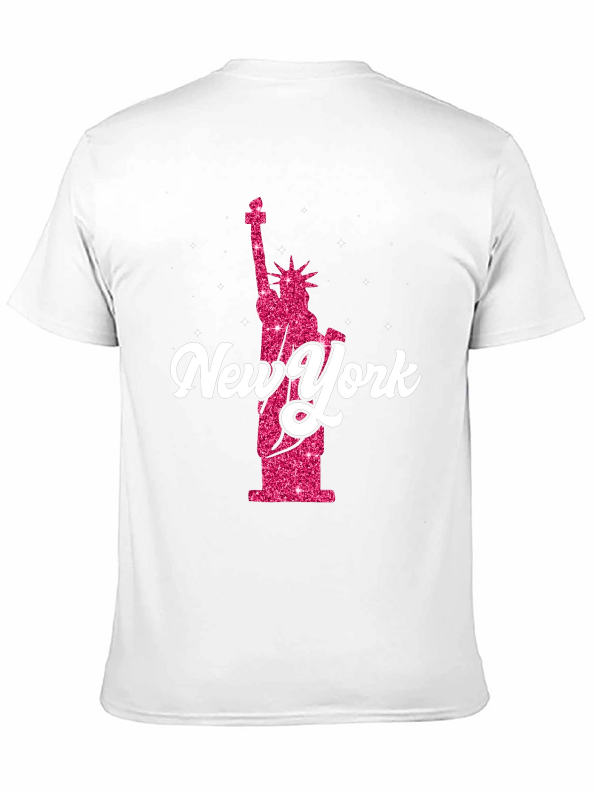 New York Statue of Liberty Glitter T-Shirt
