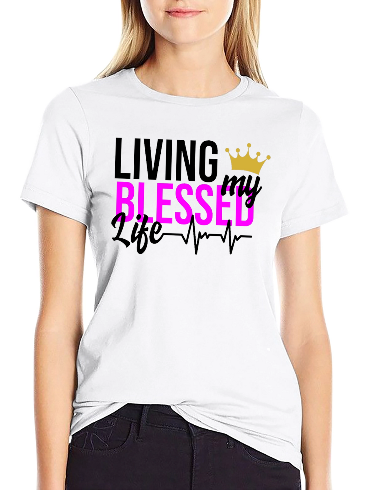 Blessed Life Graphic Tee - Black