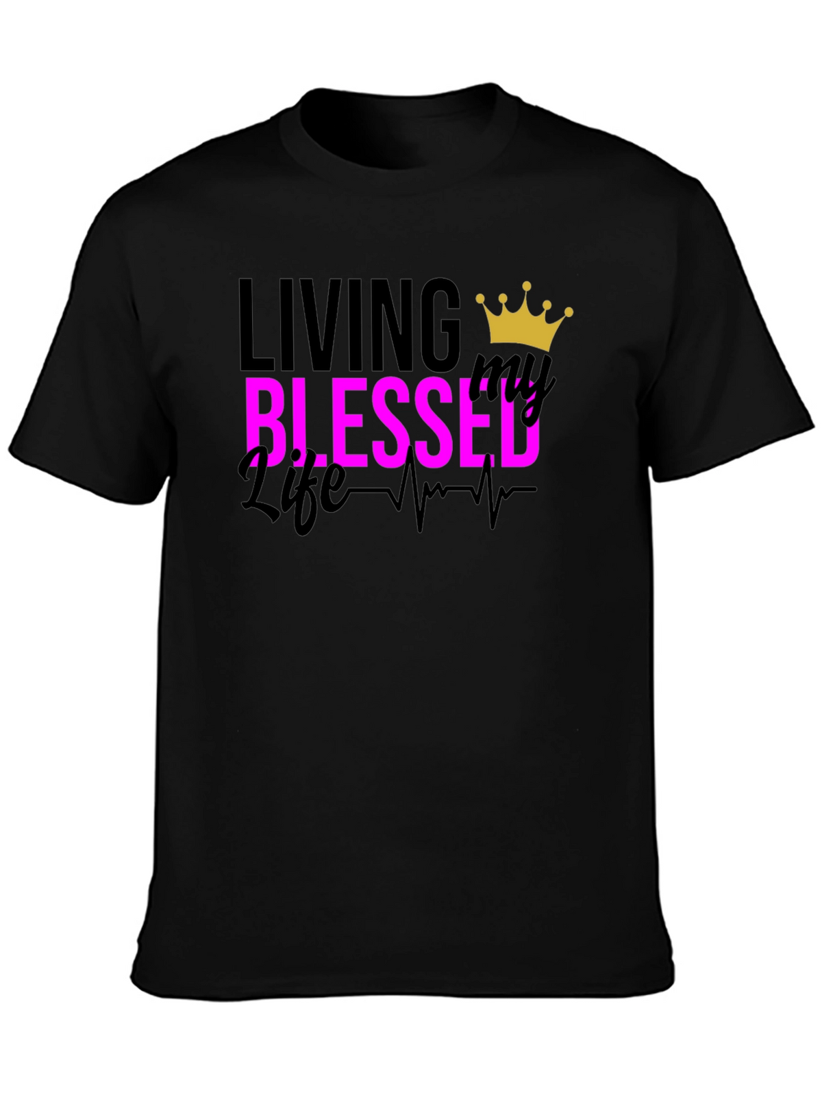 Blessed Life Graphic Tee - Black