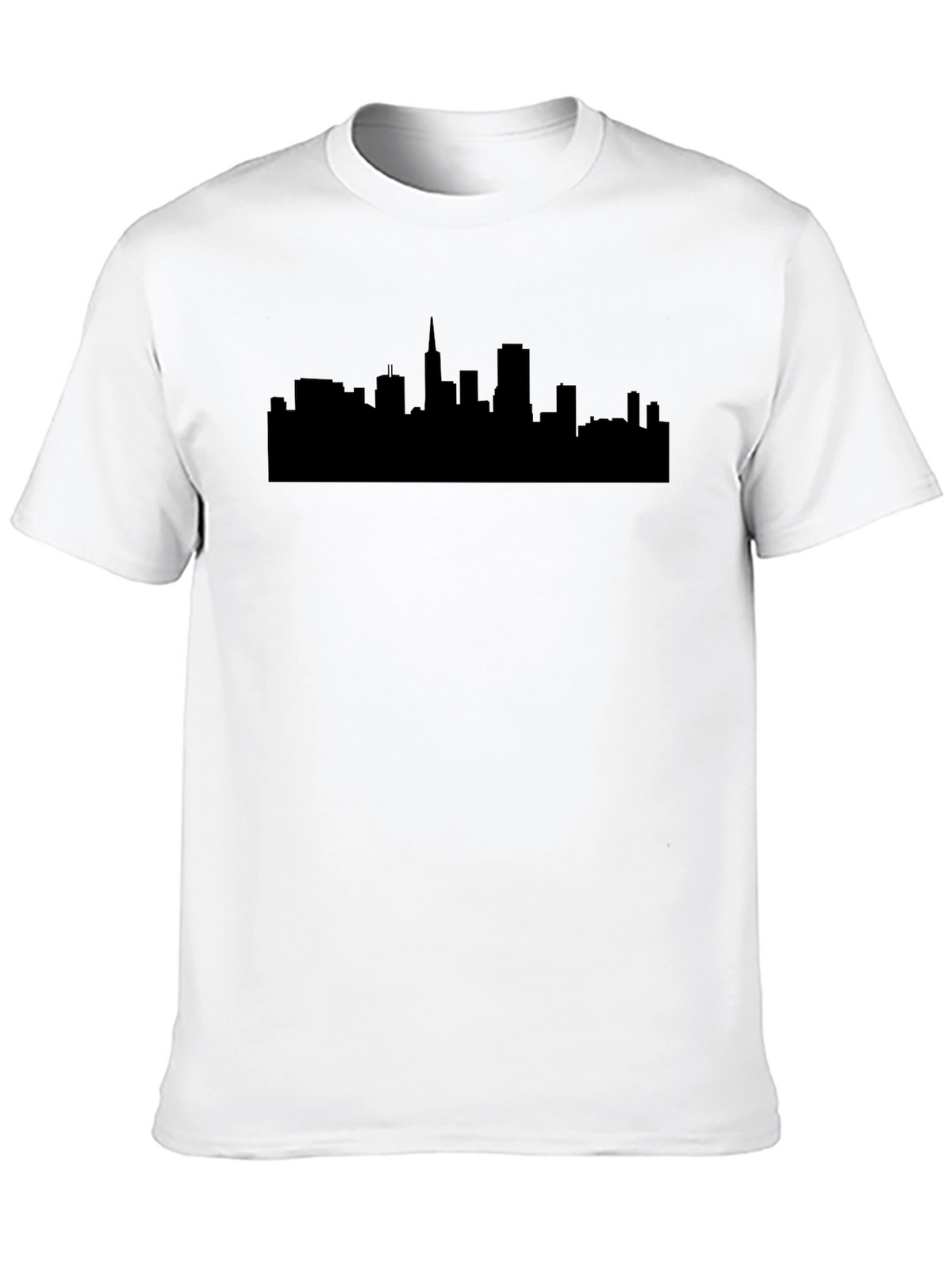 City Skyline Graphic T-Shirt - Classic Crew Neck