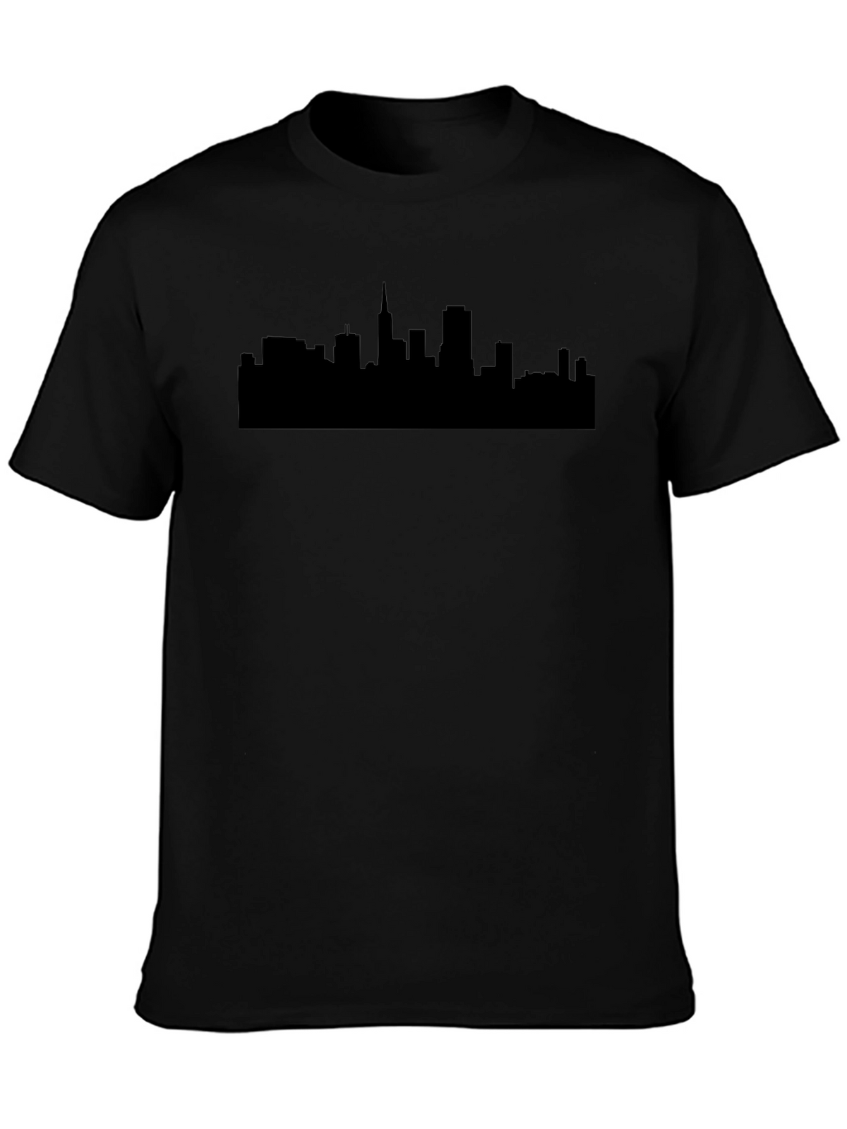 City Skyline Graphic T-Shirt - Classic Crew Neck