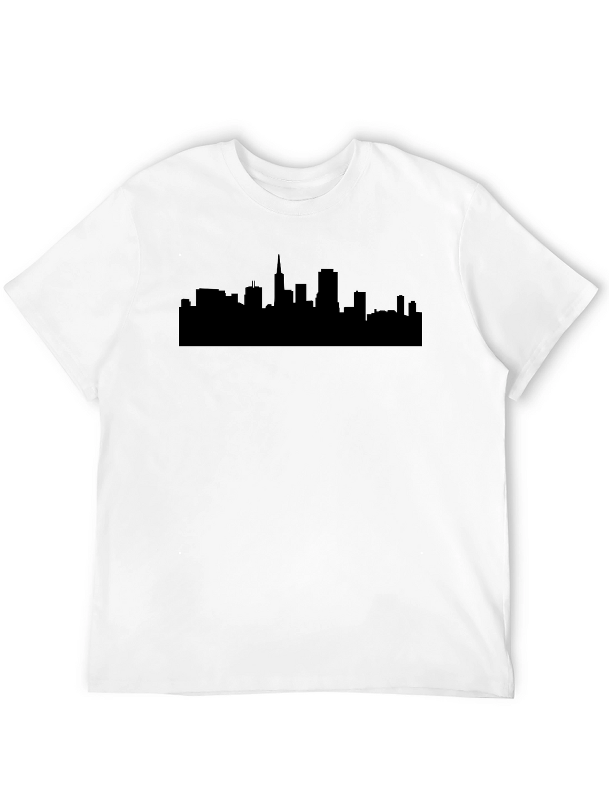 City Skyline Graphic T-Shirt - Classic Crew Neck