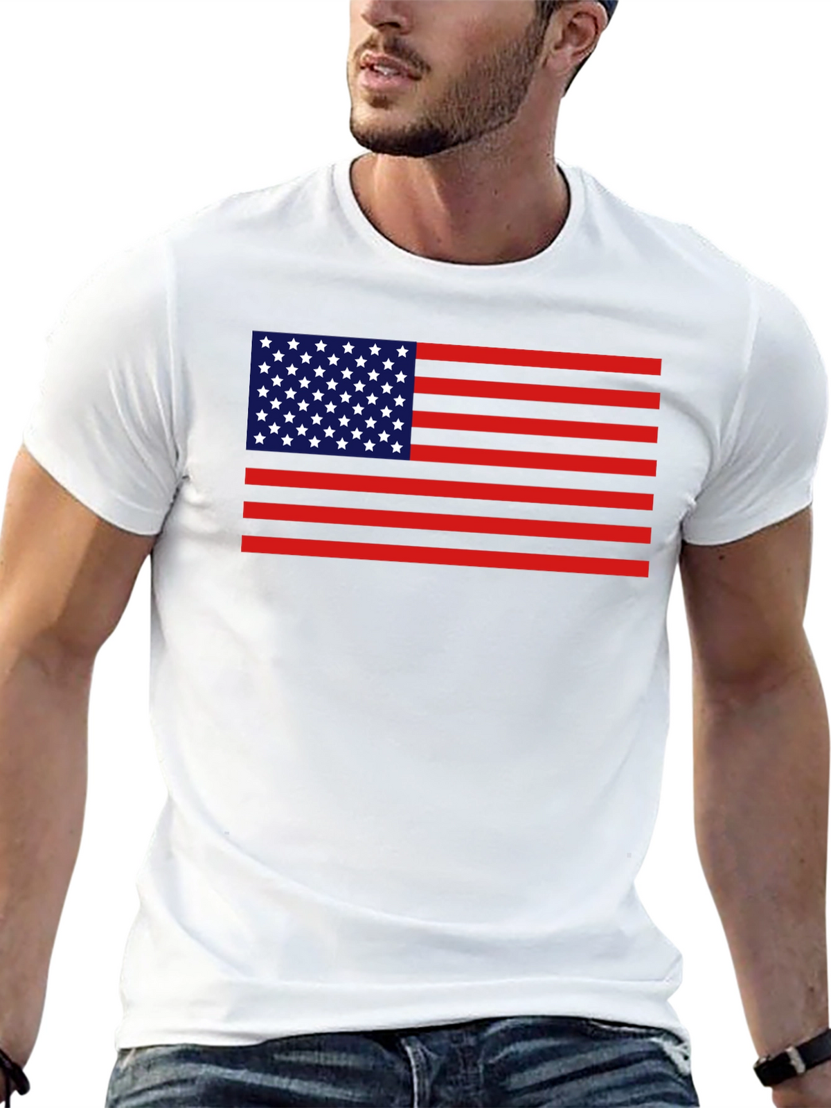 American Flag Graphic Tee - Patriot Style