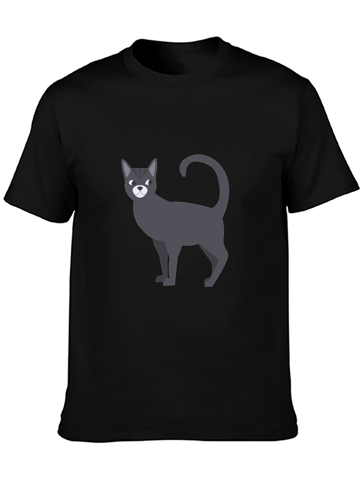 Cool Cat Graphic T-Shirt - Mens Black Tee