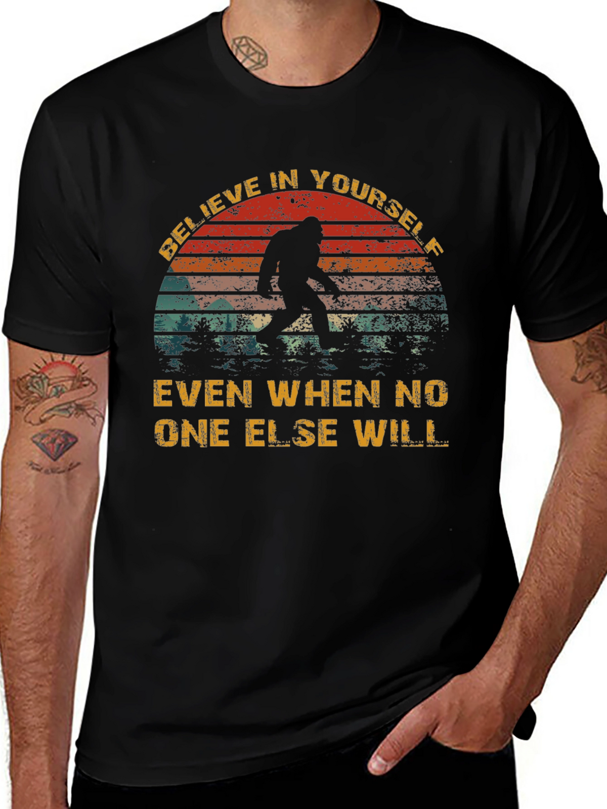 Believe Bigfoot T-Shirt - Funny Cryptozoology Tee