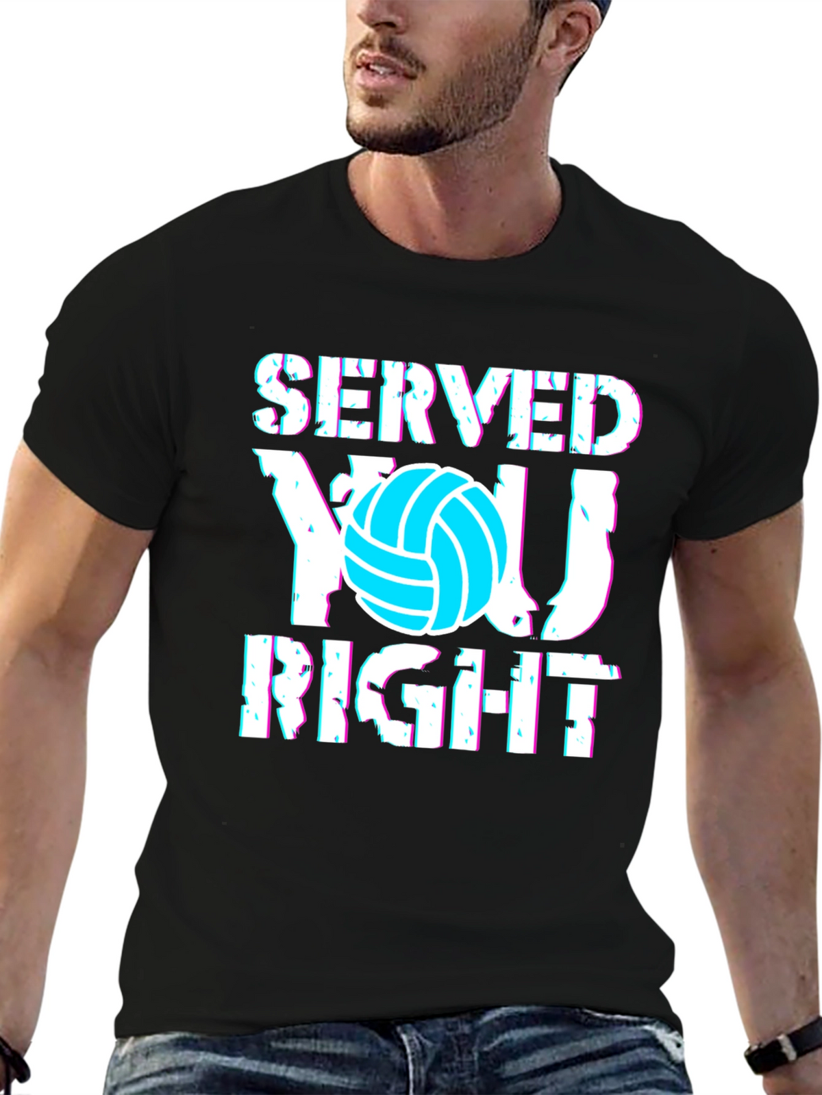 Served You Right Volleyball Graphic Tee