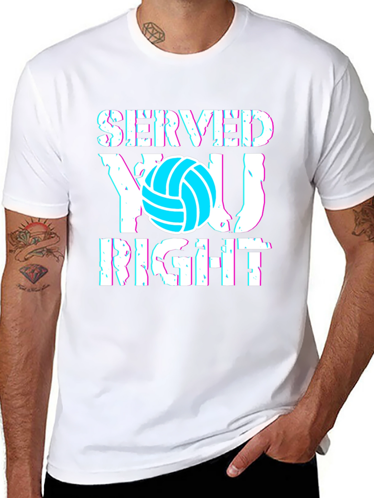 Served You Right Volleyball Graphic Tee