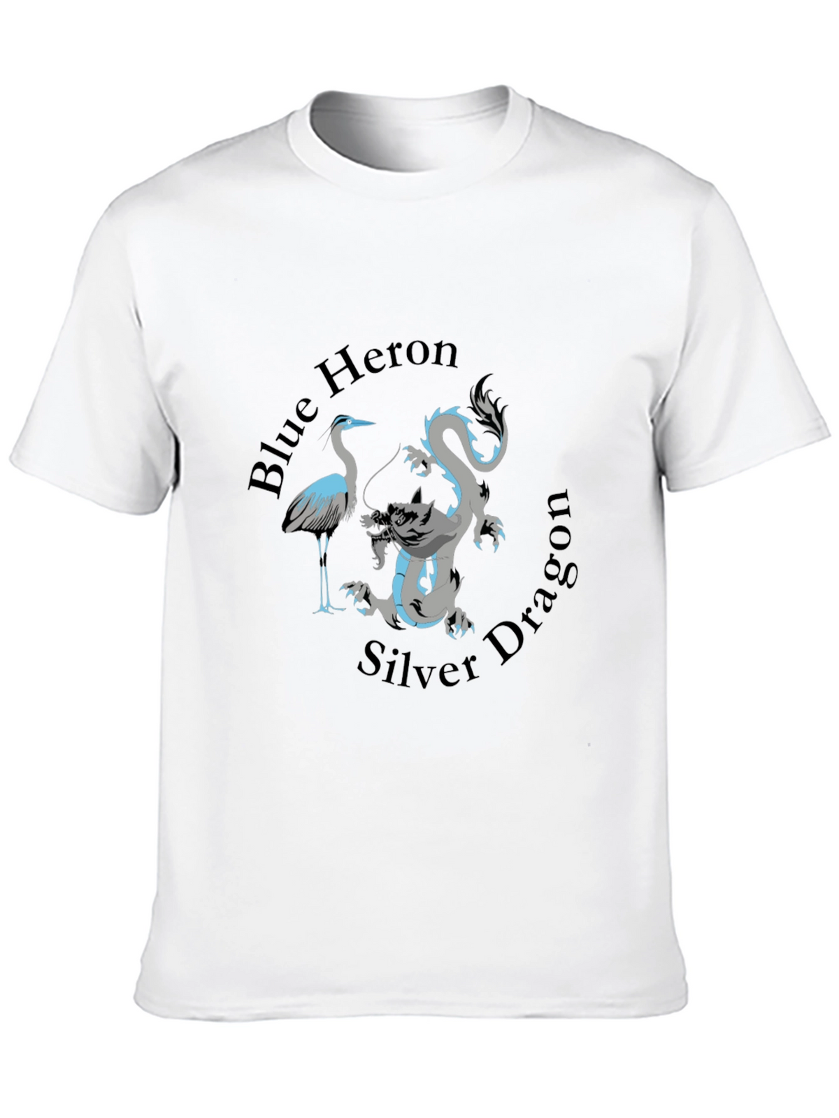 Blue Heron Silver Dragon Graphic Tee