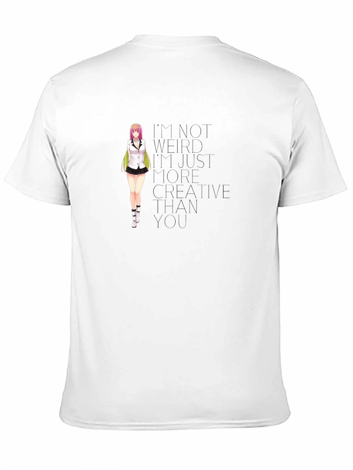 Anime Girl T-Shirt - Creative Quote Tee