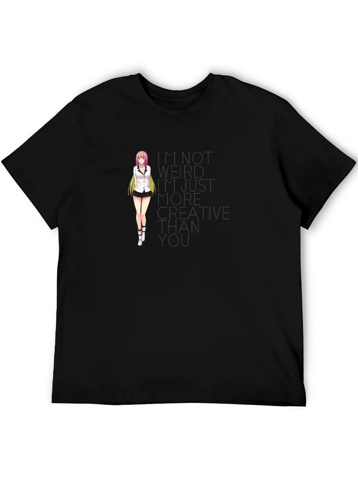Anime Girl T-Shirt - Creative Quote Tee