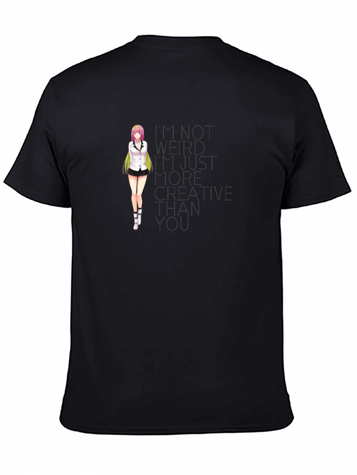 Anime Girl T-Shirt - Creative Quote Tee