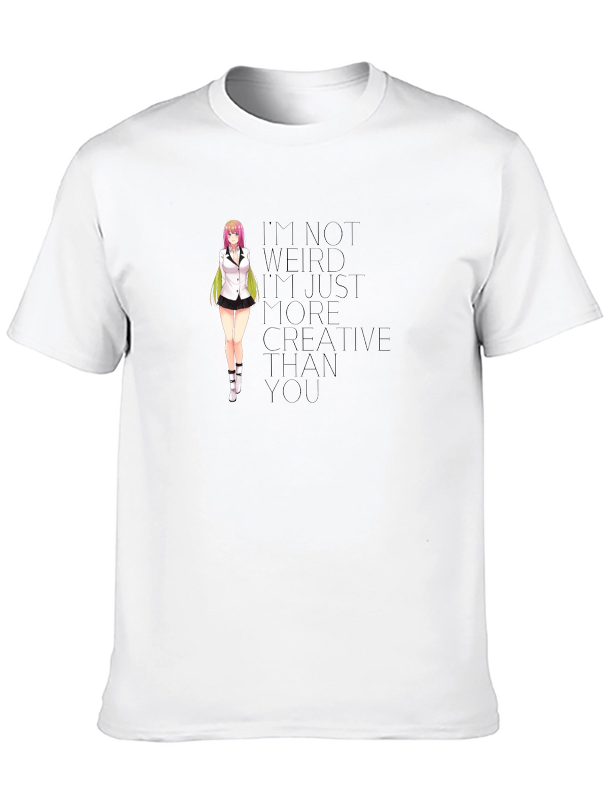 Anime Girl T-Shirt - Creative Quote Tee