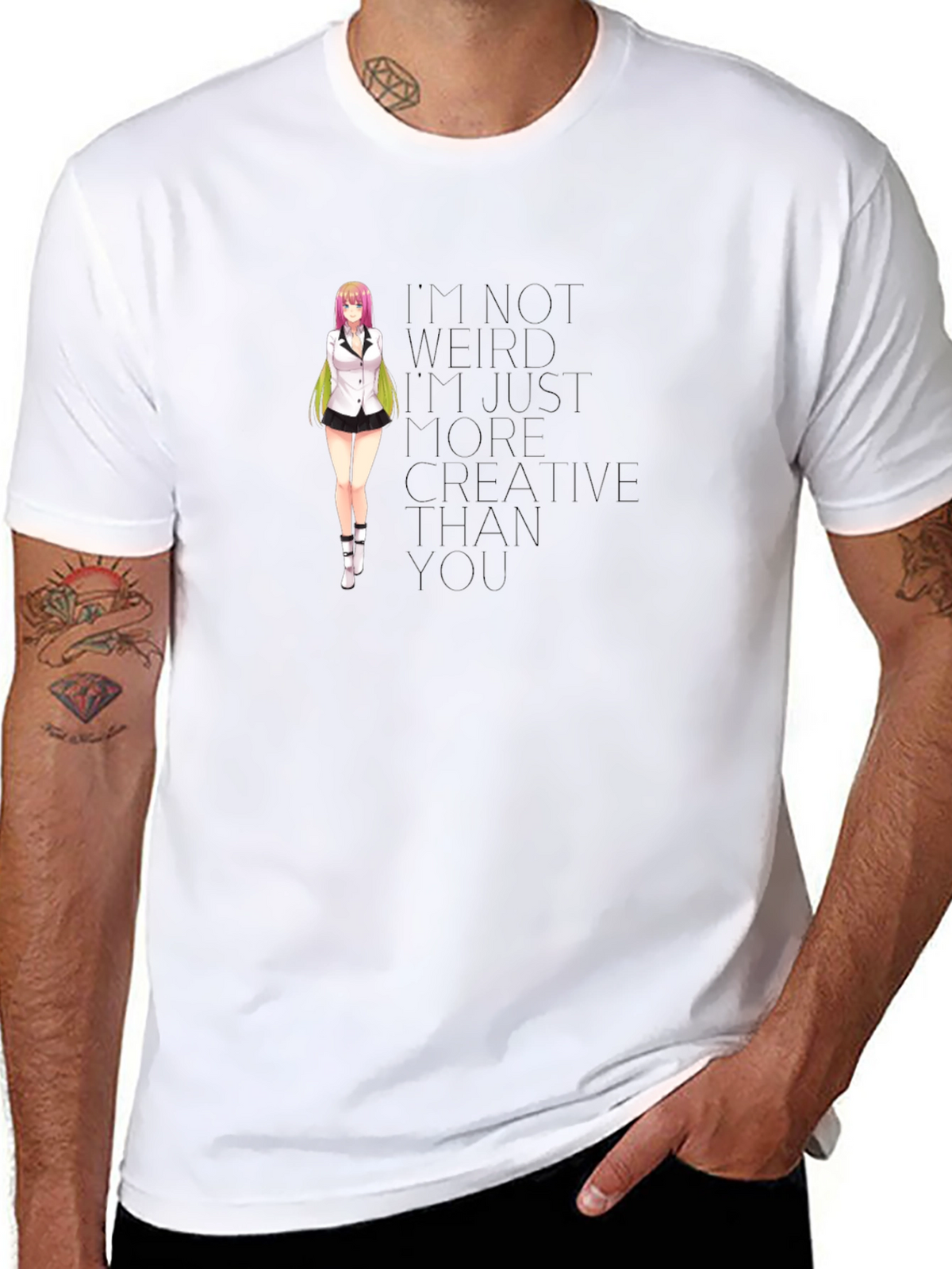 Anime Girl T-Shirt - Creative Quote Tee