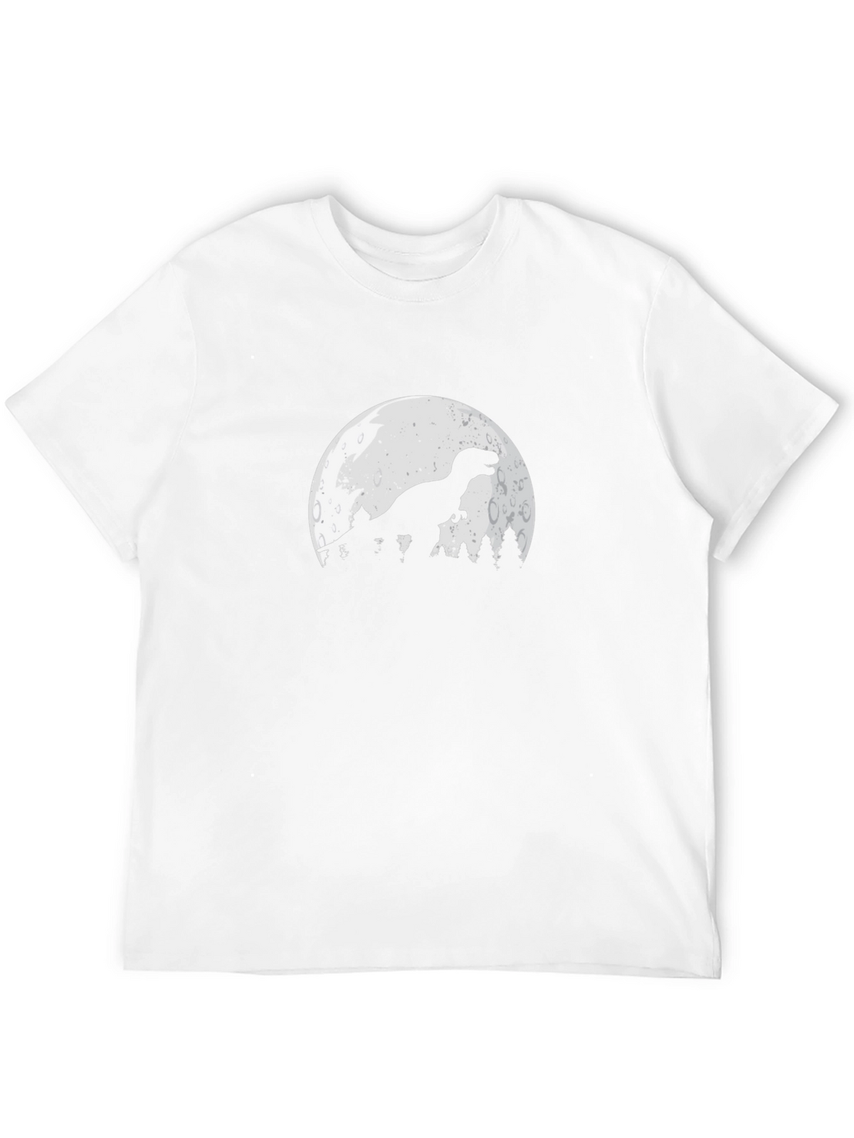 Dino Moon Graphic Tee - Stylish Black T-Shirt