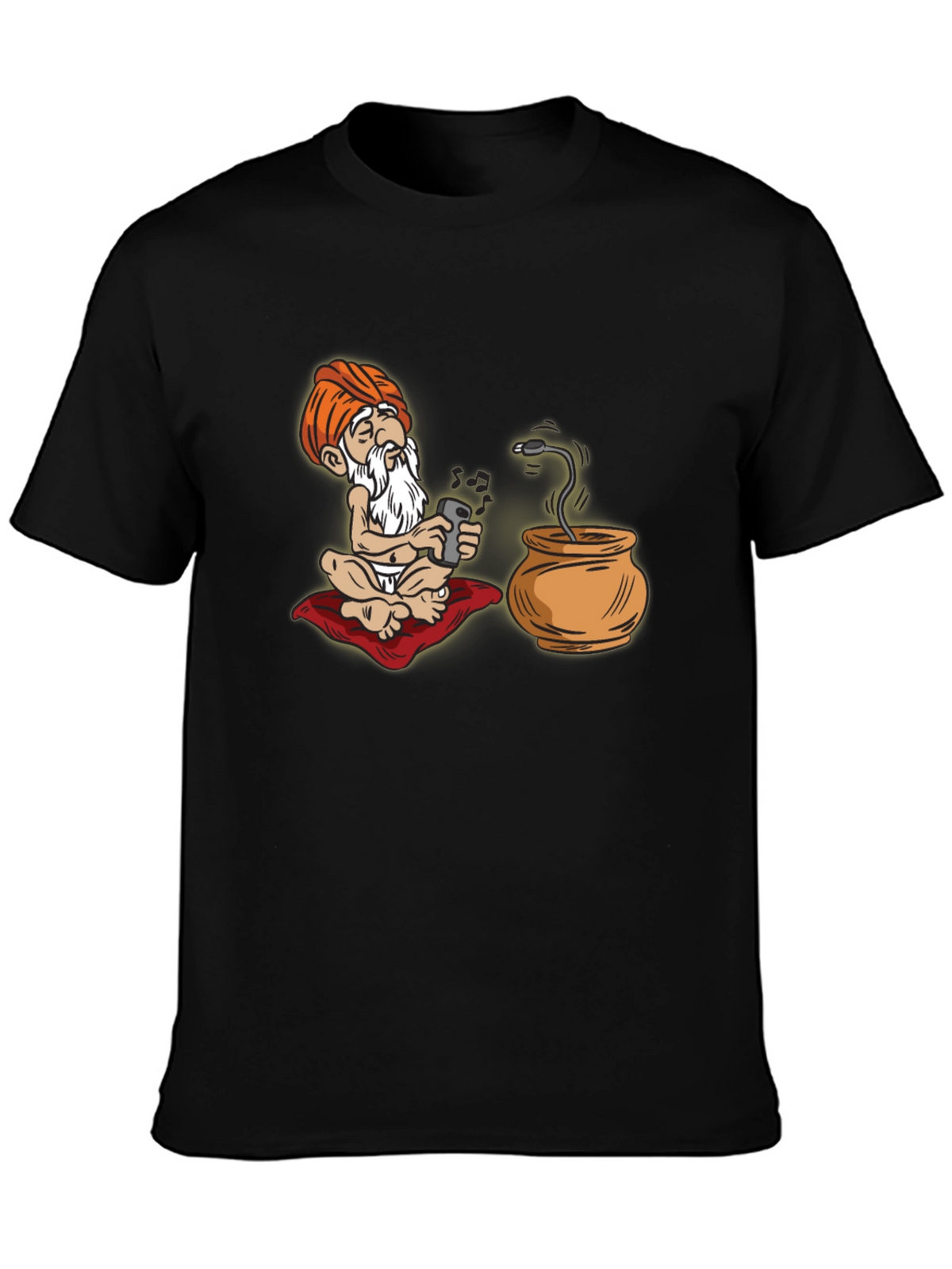 Cartoon Guru Tech T-Shirt - Funny Graphic Tee