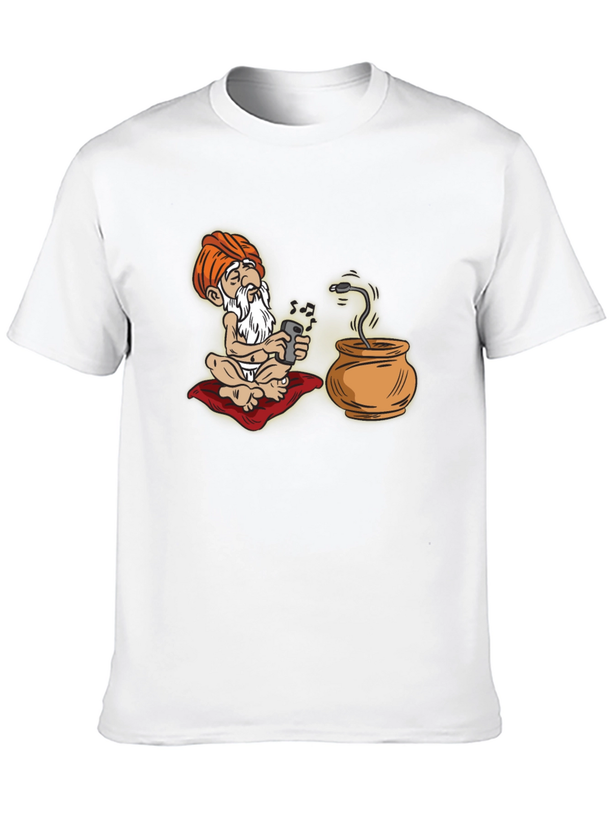 Cartoon Guru Tech T-Shirt - Funny Graphic Tee