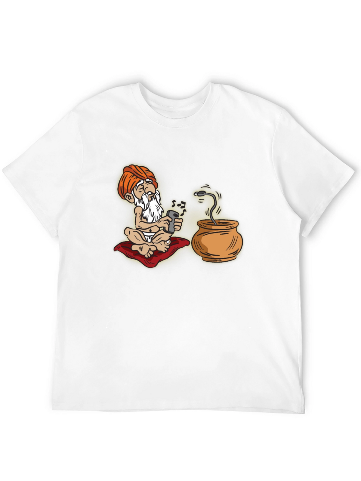 Cartoon Guru Tech T-Shirt - Funny Graphic Tee