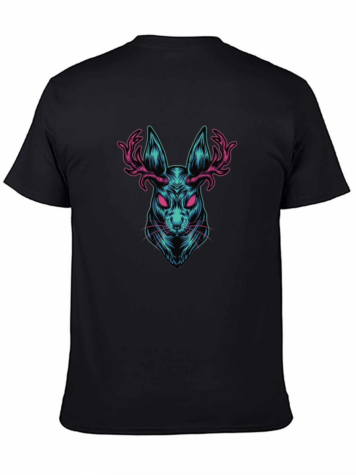 Rabbit with Antlers Graphic T-Shirt