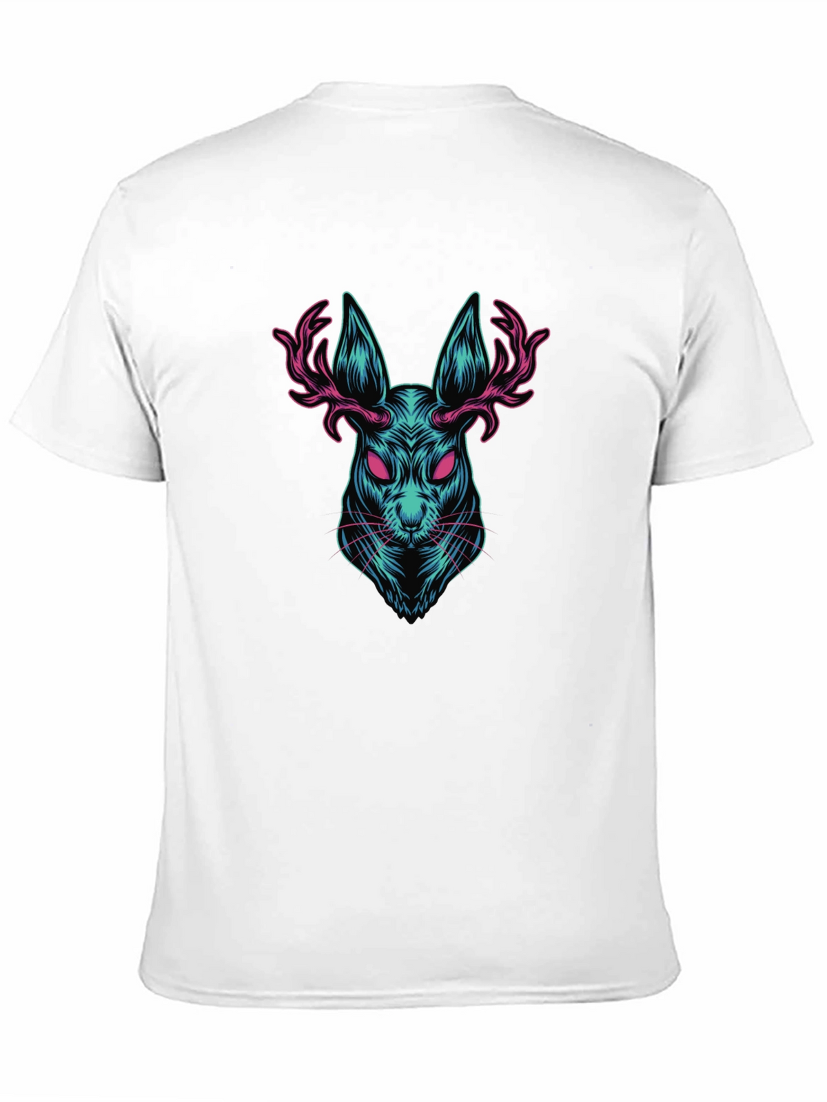 Rabbit with Antlers Graphic T-Shirt