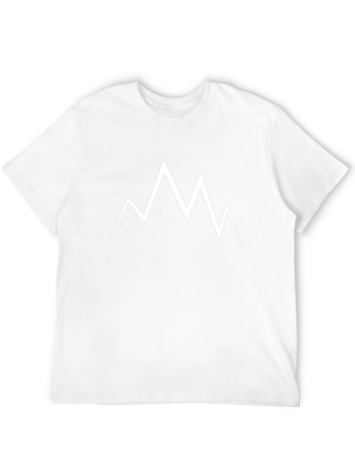 Minimalist Mountain Peak T-Shirt - Black