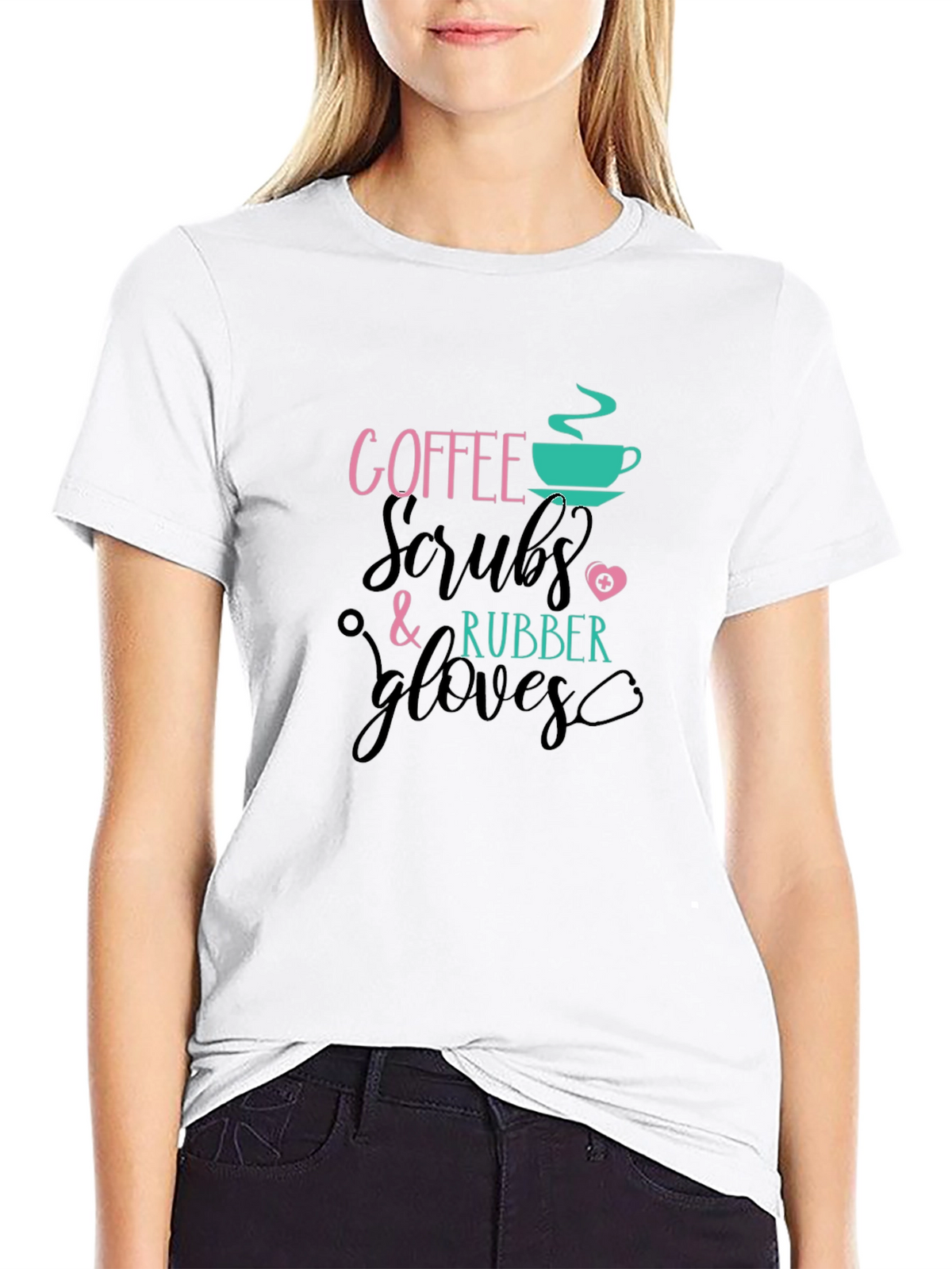 Coffee Scrubs Rubber Gloves T-Shirt