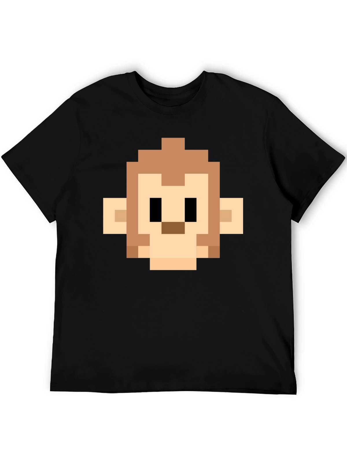 Pixel Monkey Head Graphic Tee