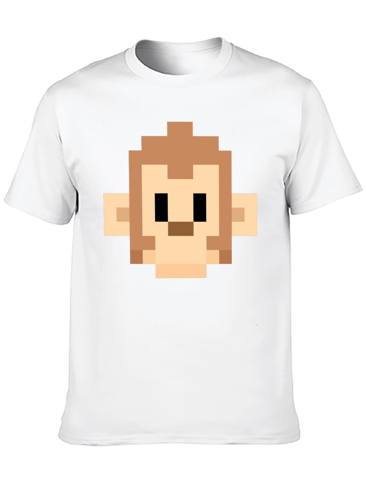 Pixel Monkey Head Graphic Tee