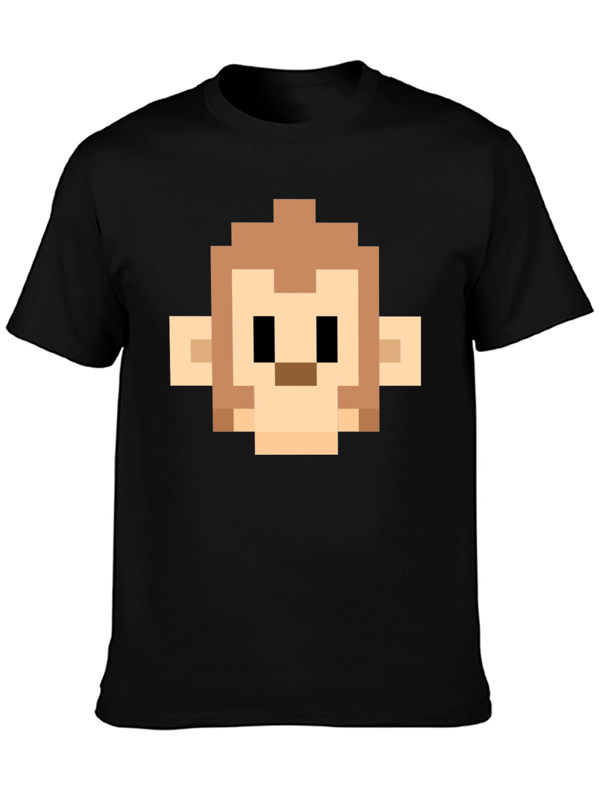 Pixel Monkey Head Graphic Tee