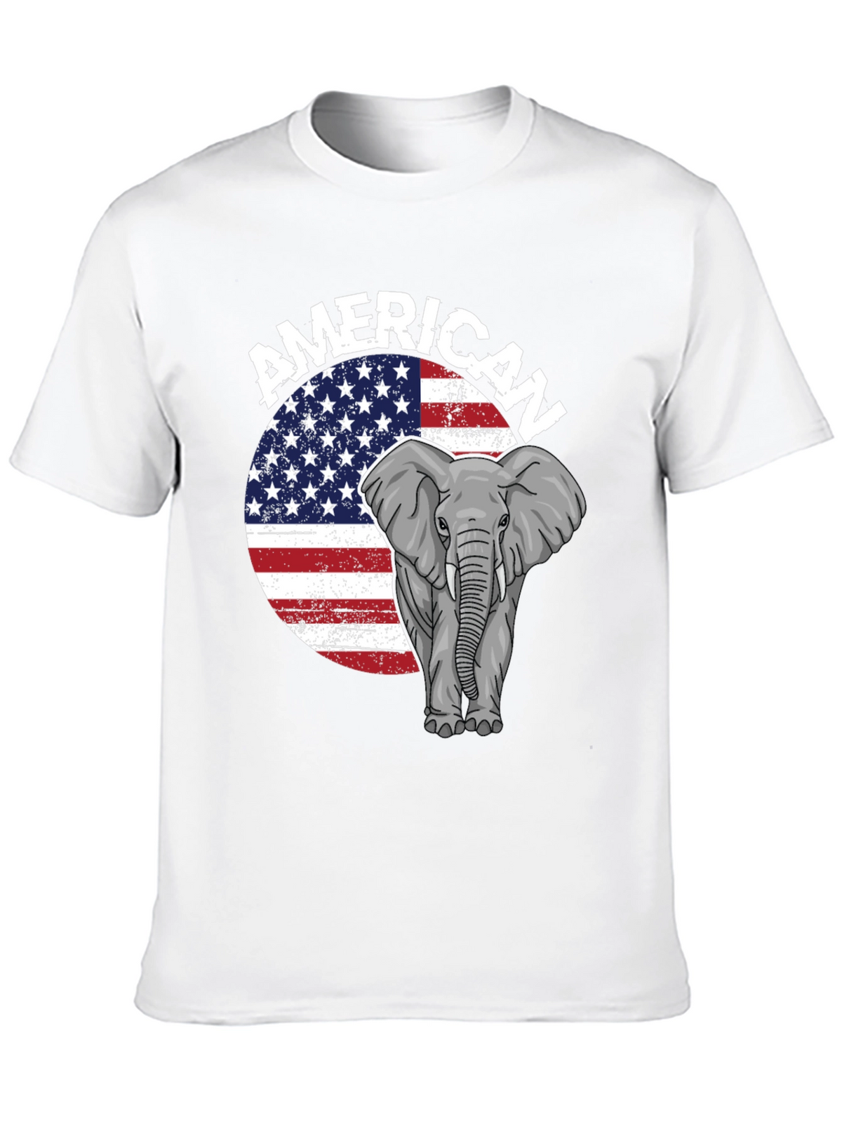 American Elephant Graphic T-Shirt