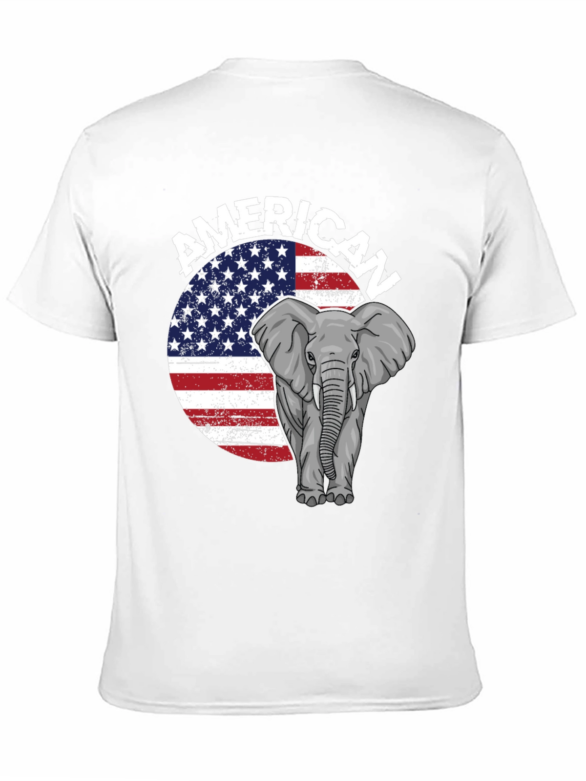 American Elephant Graphic T-Shirt