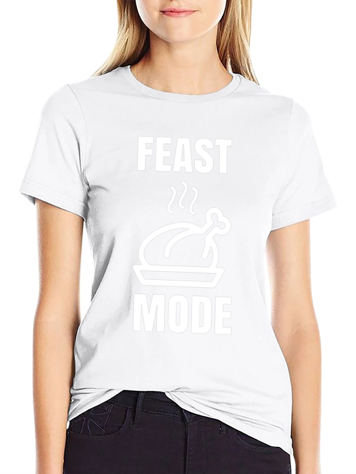 Feast Mode Black T-Shirt Turkey Graphic Holiday