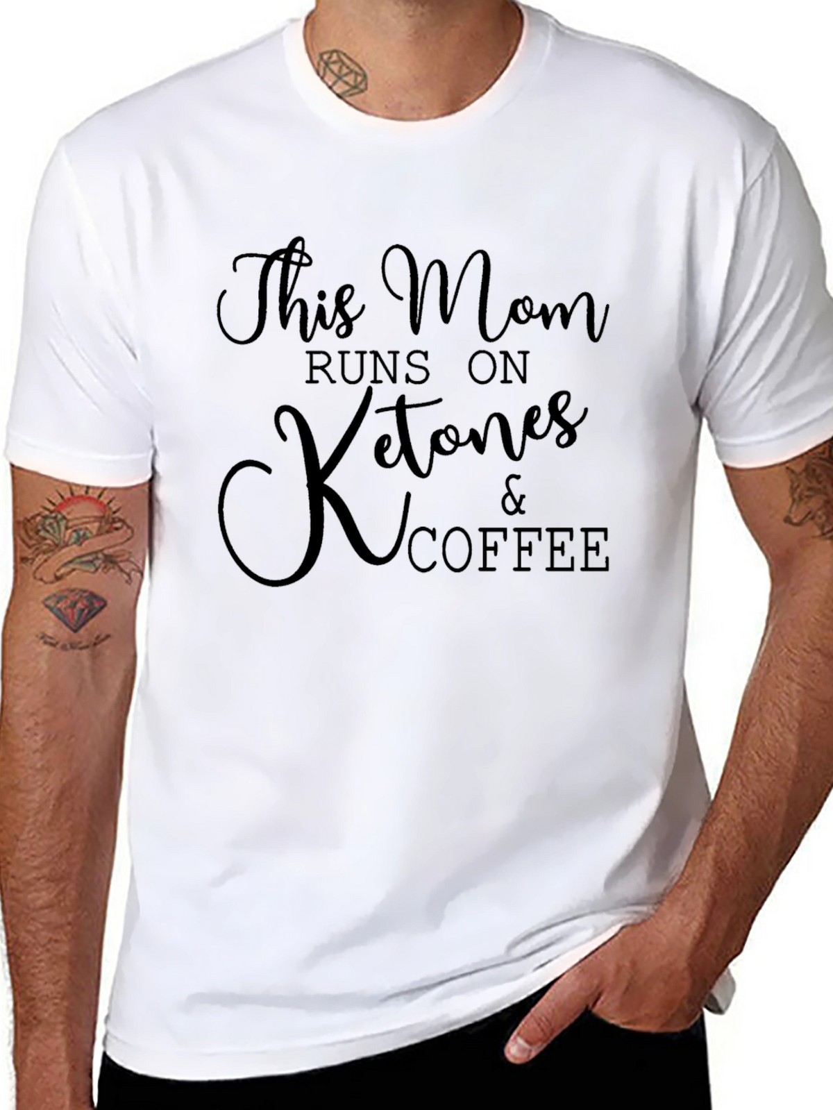 This Mom Runs on Ketones & Coffee T-Shirt